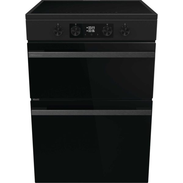 Hisense HDCEIT6C20B Electric Double Oven with Induction Hob and Air Fry - Black